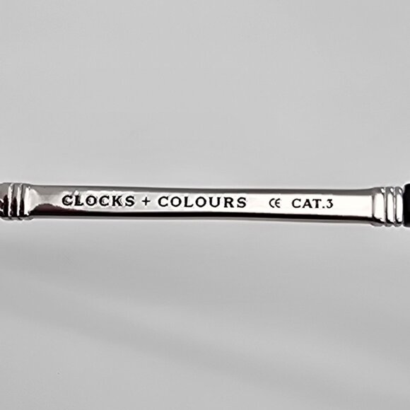 Clocks and Colours Fast Lane Silver Frame Black Gradient Lens Aviator Sunglasses - Picture 8 of 12